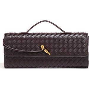 🆕 Eipron Trendy Casual Clutch Purses Women Purple Leather Handle Evening Bag